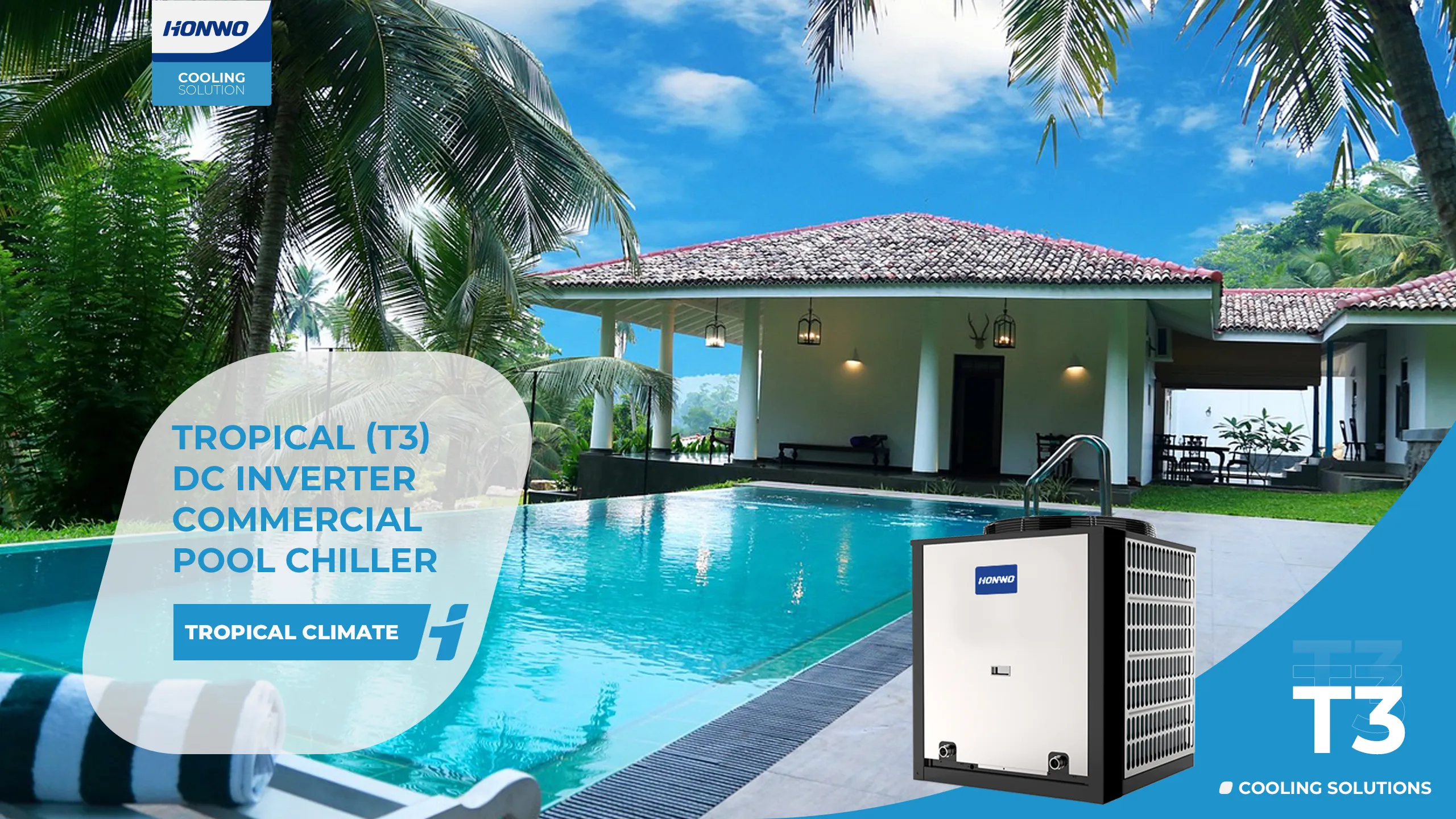 HONWO-T3 R32 Pool Cooler Features